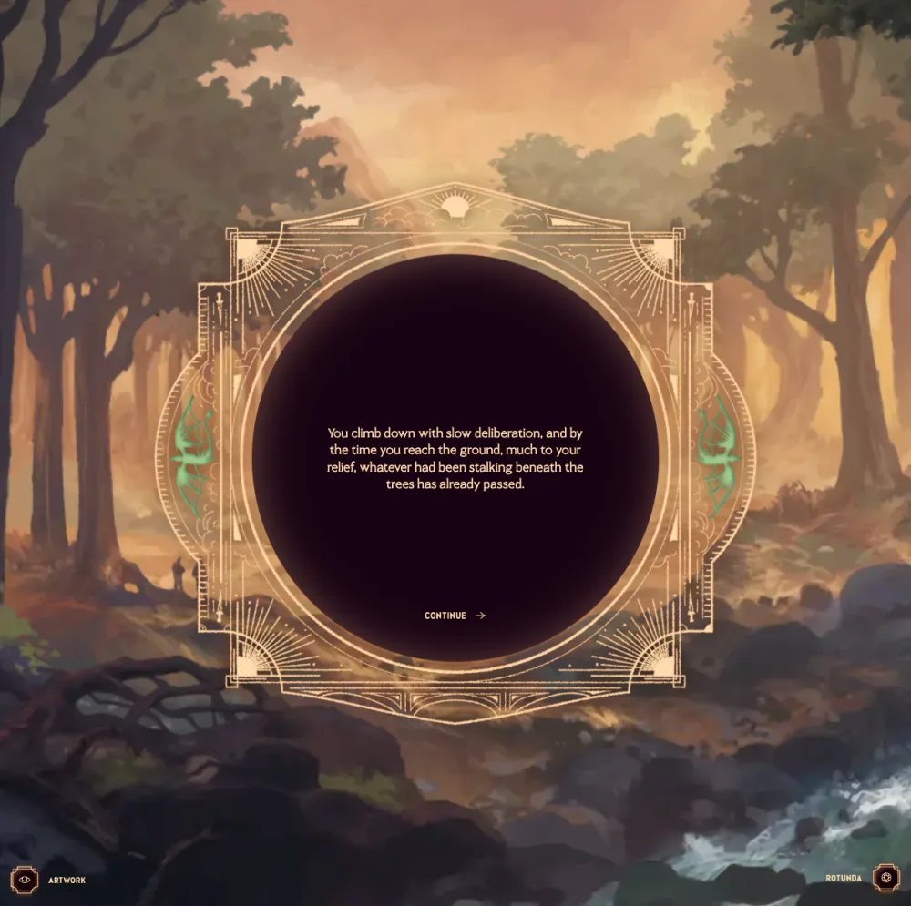 Dragonkind gameplay screenshot: the two green dragons clearing